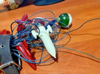 Vintage Christmas tree decorations of the 1960s on original wire string