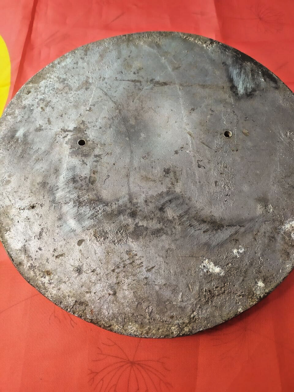 Hammer and sickle wall sign from the Soviet Union with aged patina – detail 7