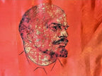 Large Soviet commemorative banner for the 70th anniversary of the October Revolution, 1987