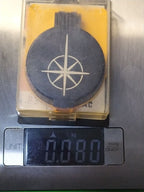 Azimut sighting compass with clear plastic case and paper manual – detail 11
