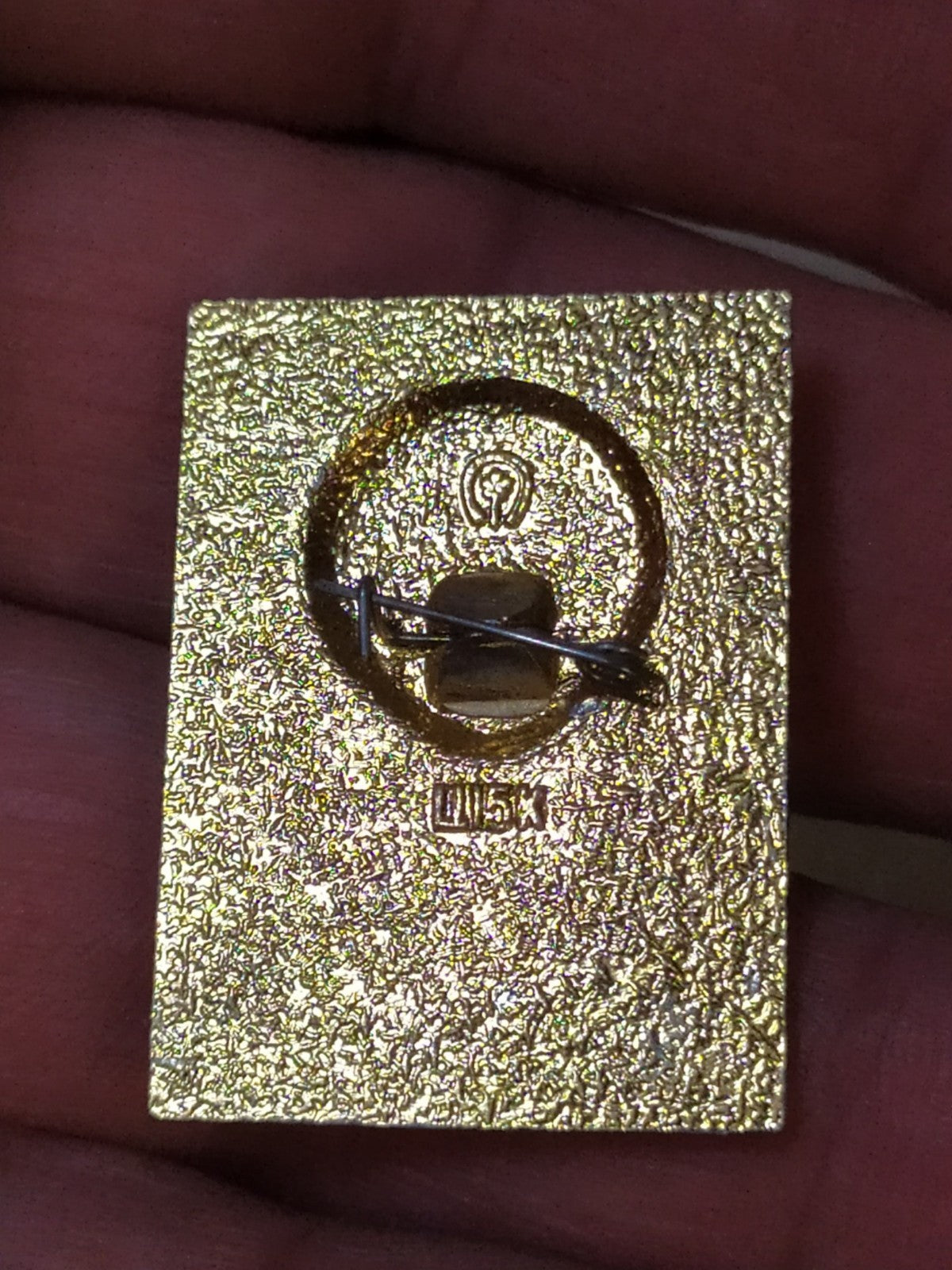 Reverse of the Soviet 1977 constitution pin