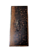 Copper plaque with abstract leaves, wheat and radiant sunbeams – detail 6