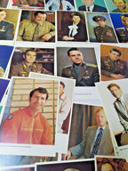 Soviet space program color portrait cards of Yuri Gagarin and Valentina Tereshkova – detail 11