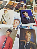 Reverse side of cosmonaut portrait with biography in Russian – detail 9