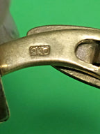 Pair of Soviet cufflinks and matching tie clip three-piece set – detail 7