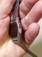 Caseback of the Montana watch with eagle engraving and lettering