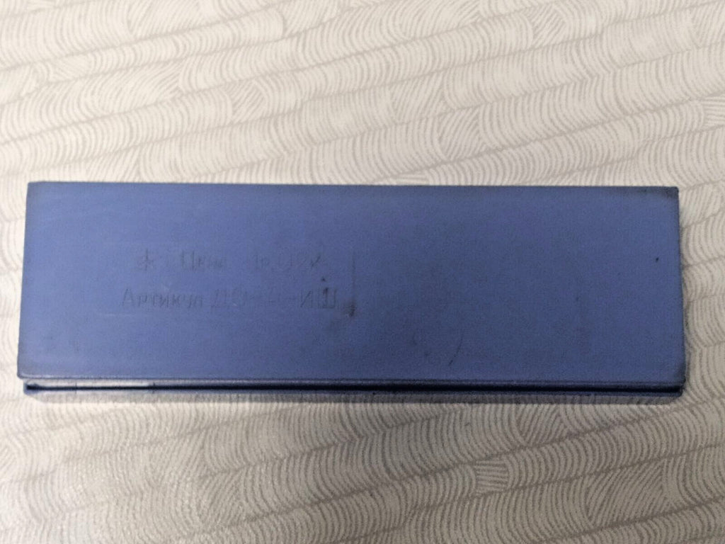USSR board game blue plastic hard case with DOMINO lid lettering – detail 6