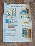 Soviet educational poster 1984 Where, What, How and Why with astronomy and science illustrations