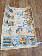 Vintage Soviet poster with fairy tale scenes after Kipling, Marshak and Zakhoder – detail 5