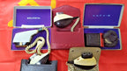Lot of five Soviet electric shavers by Agidel and Kharkiv with original travel cases