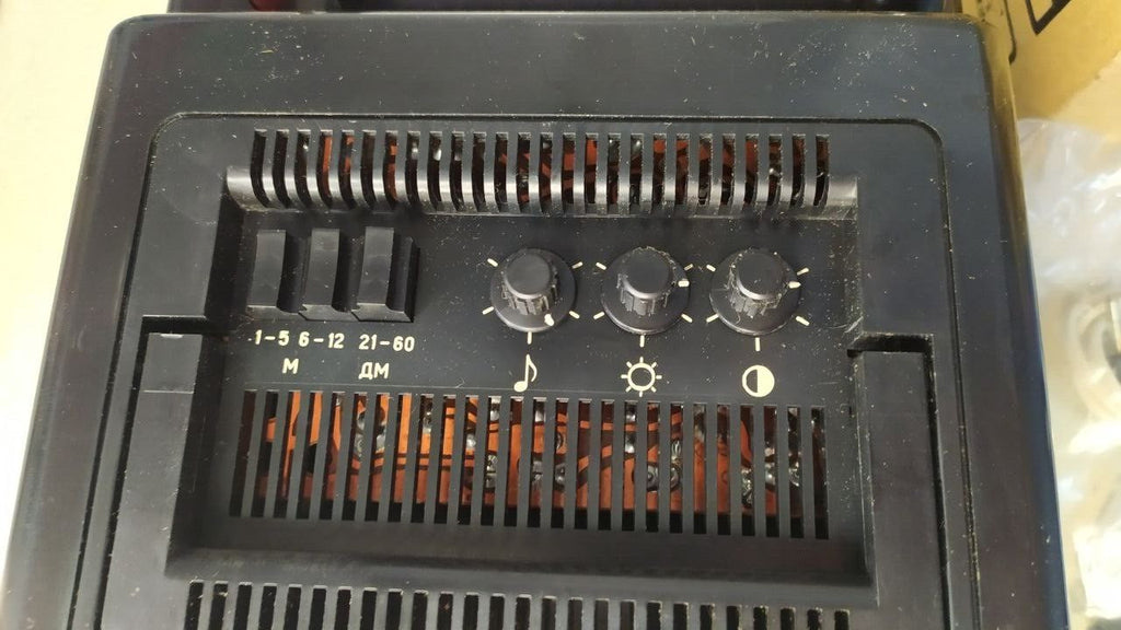 Vintage USSR collectible TV Elektronika 409Д model marking – detail 15