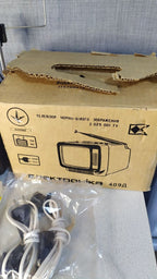 Elektronika 409-D television front view with screen and controls – detail 5