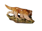 Hunting dog figurine with bird in its mouth, Soviet animalier art – detail 6