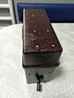 Military field phone TAI-43 with wiring diagram inside the lid – detail 11