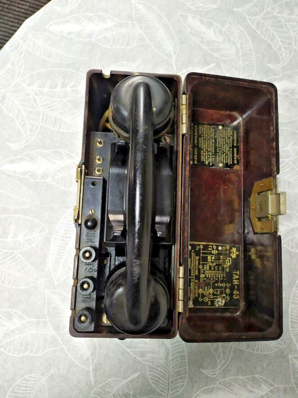 TAI-43 internal generator and original instructions plate in Russian