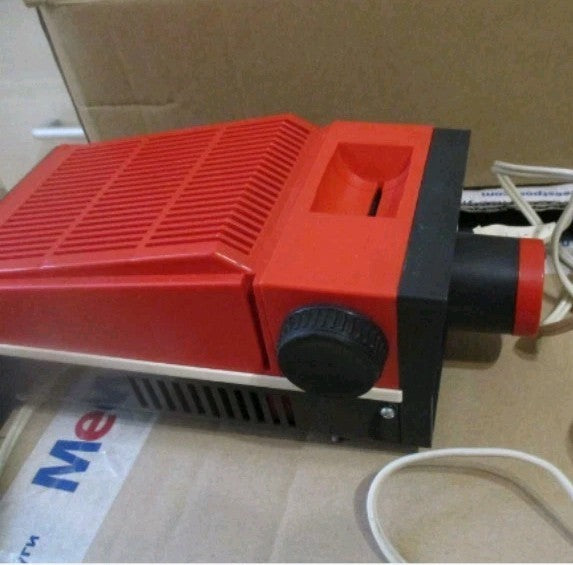 Vintage USSR diafilm projector Ekran, side view