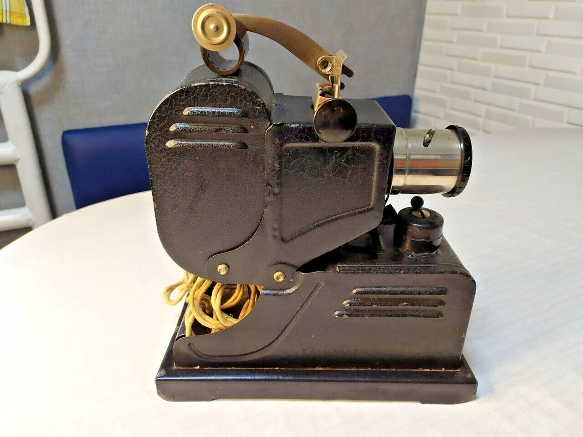 Soviet filmstrip projector with original carrying case and OTK label