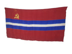 Armenian SSR flag, Soviet flag with blue stripe and gold hammer and sickle