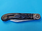 Vintage USSR pocket knife with slip-joint blade open