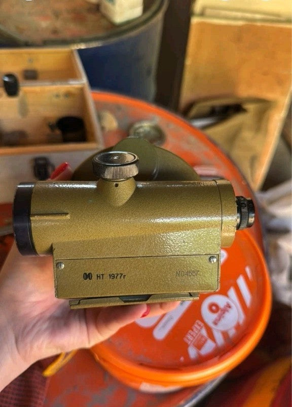 Original wooden transport box stenciled with MNP model and serial number
