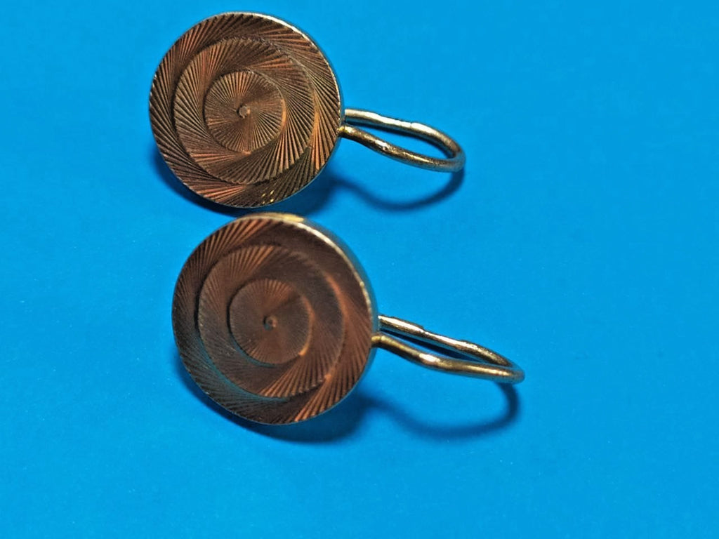 USSR yellow gold earrings, 6.72 grams, detail view – detail 7