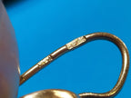 Vintage Soviet jewelry earrings, reverse side view – detail 9