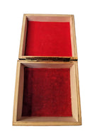 Bottom of soviet jewelry box with OTK stamp and paper label fragment – detail 6