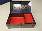 Karbolit Orekhovo-Zuyevo factory mark and winding key on the box bottom – detail 7