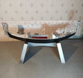 Soviet jewelry box shaped as a Venice gondola on a silver-colored display stand