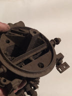 Made in USSR two-barrel carburetor shown from above