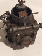 K-126 carburetor side view with throttle and choke linkages – detail 5