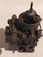 Made in USSR two-barrel carburetor shown from above – detail 7