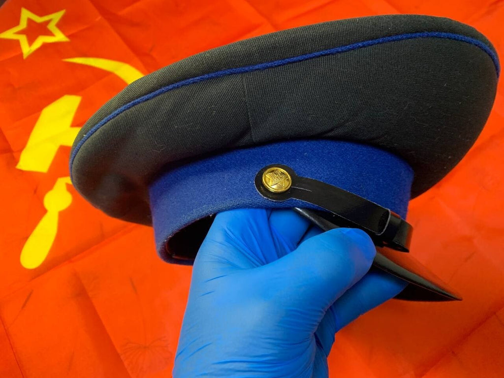 Soviet visor hat lining with diamond-shaped sweat shield, size 57 – detail 10