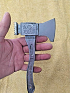 Soviet kitchen hatchet with CCCP lettering, axe blade and meat tenderizer head
