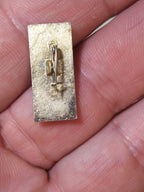 Old Soviet carnation flower pin for Lenin centenary