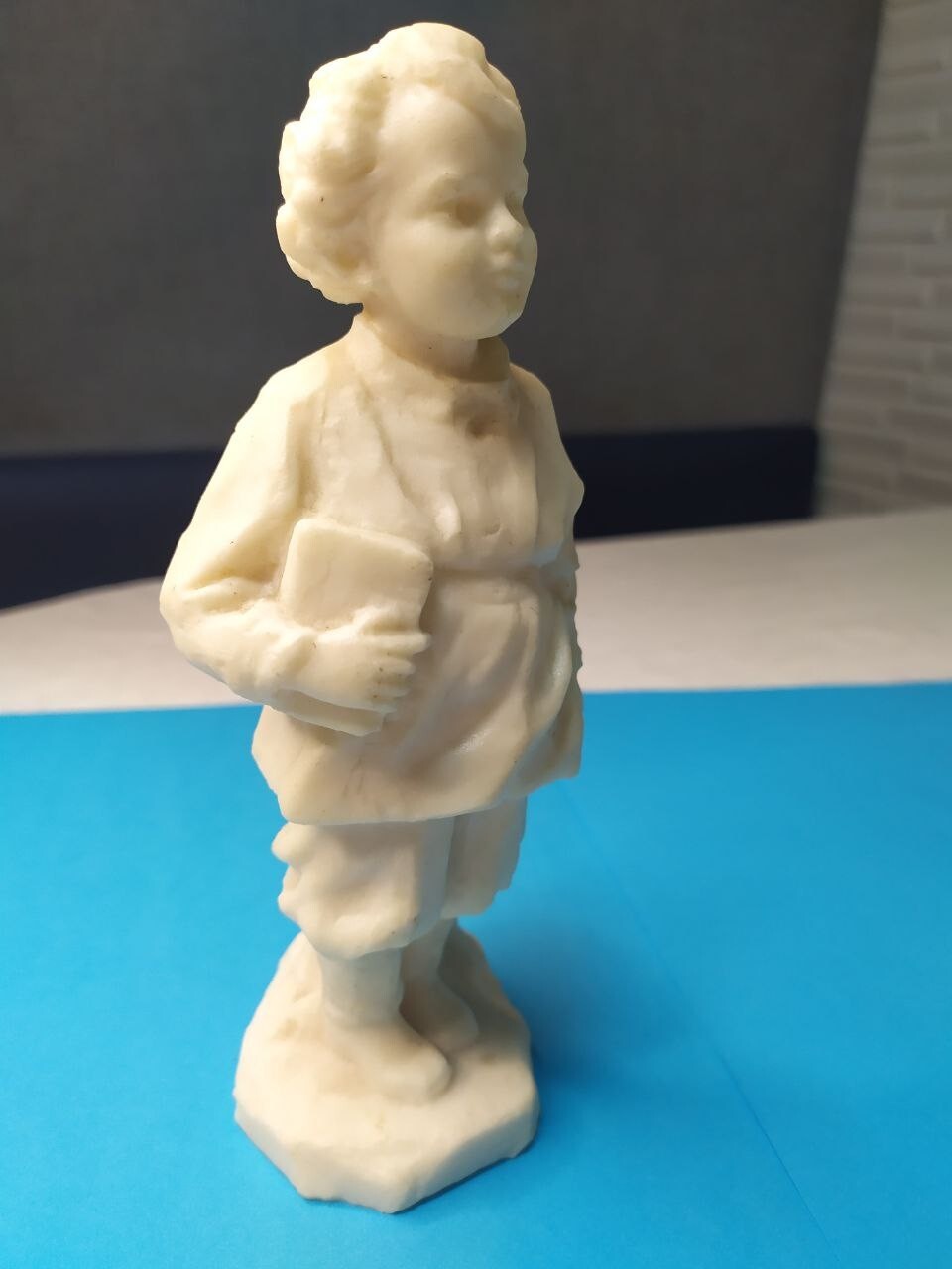 Vintage USSR plastic statue of young Lenin as a gymnasium student