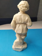Soviet statue figurine with matte bone-like plastic texture – detail 9