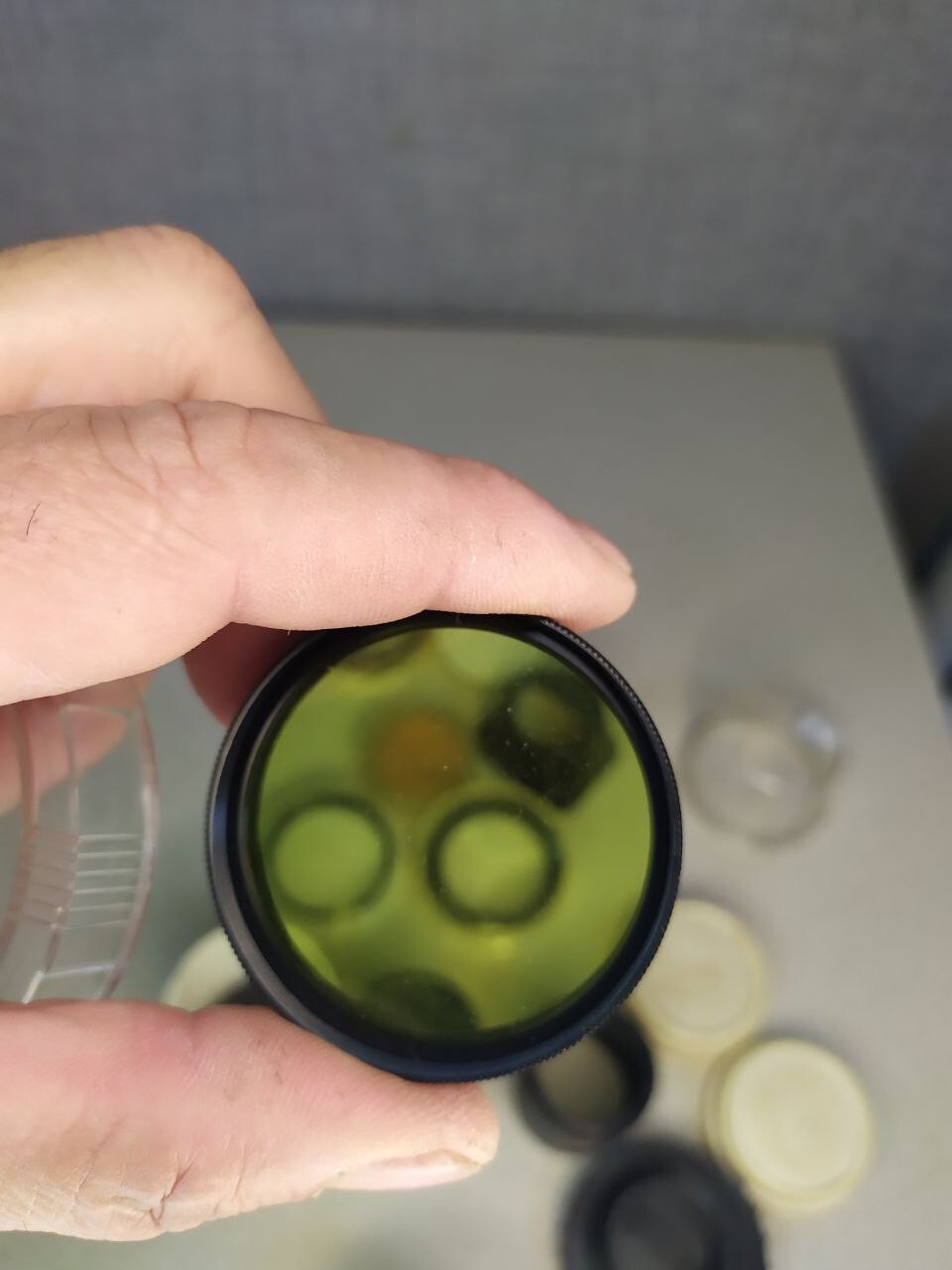 Green and cross-effect filters with original plastic cases – detail 18