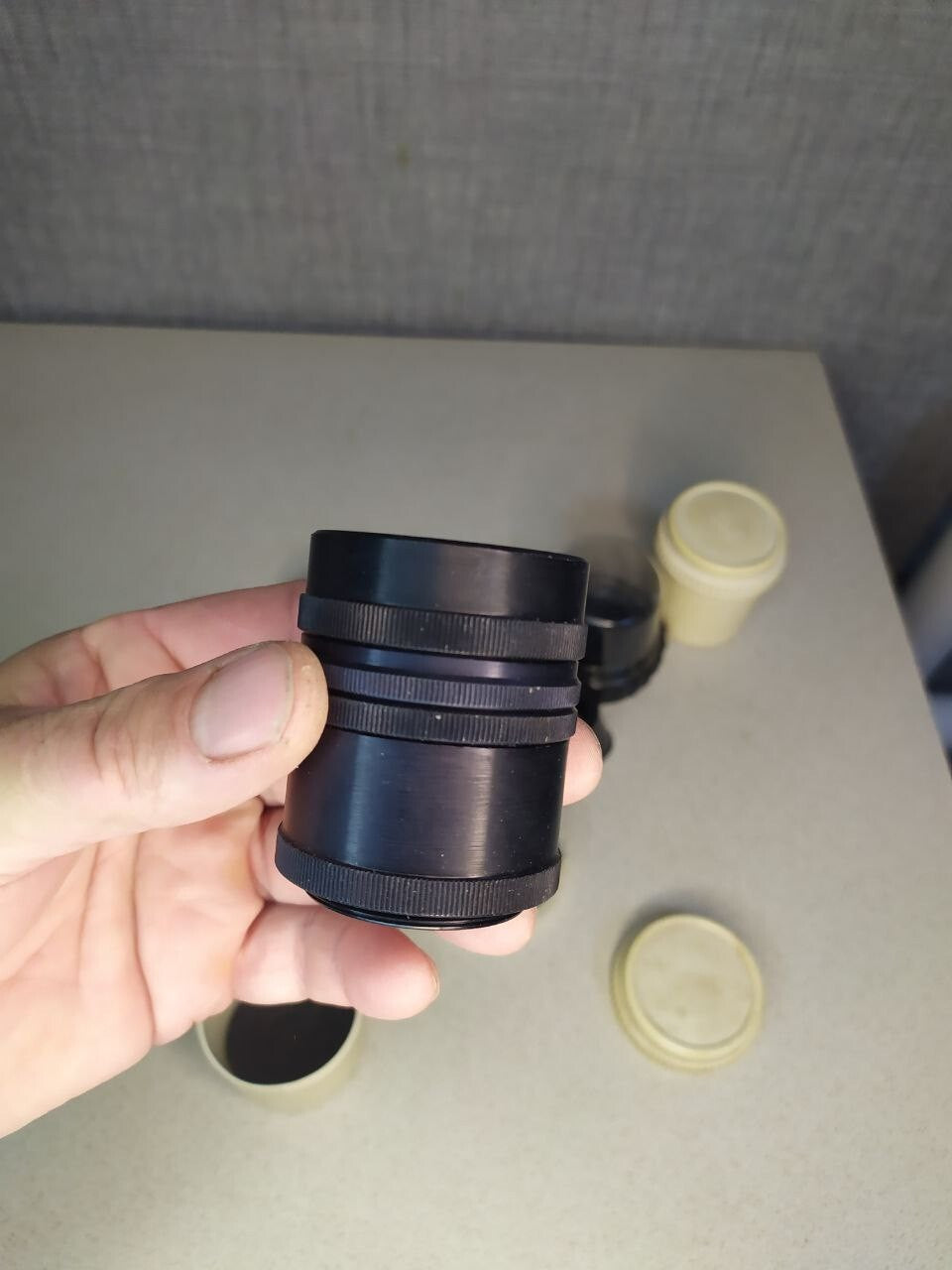 Green and cross-effect filters with original plastic cases
