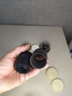 Black metal extension tubes and lens hoods for Zenit camera lenses – detail 7