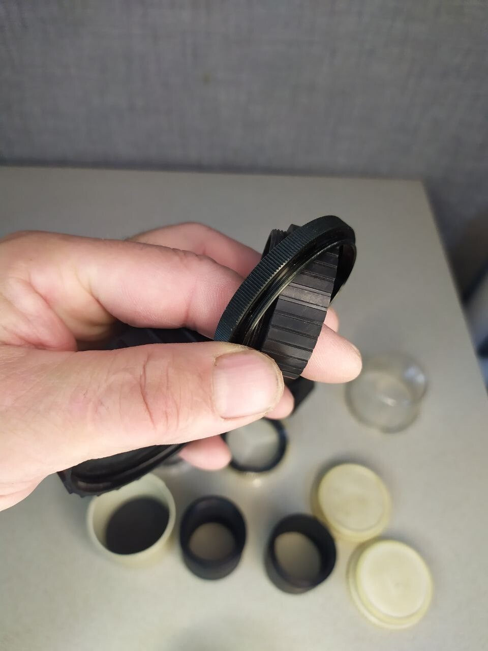 Green and cross-effect filters with original plastic cases – detail 9
