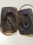 Vintage door hardware from the USSR, threaded rod and bolt mount detail – detail 10