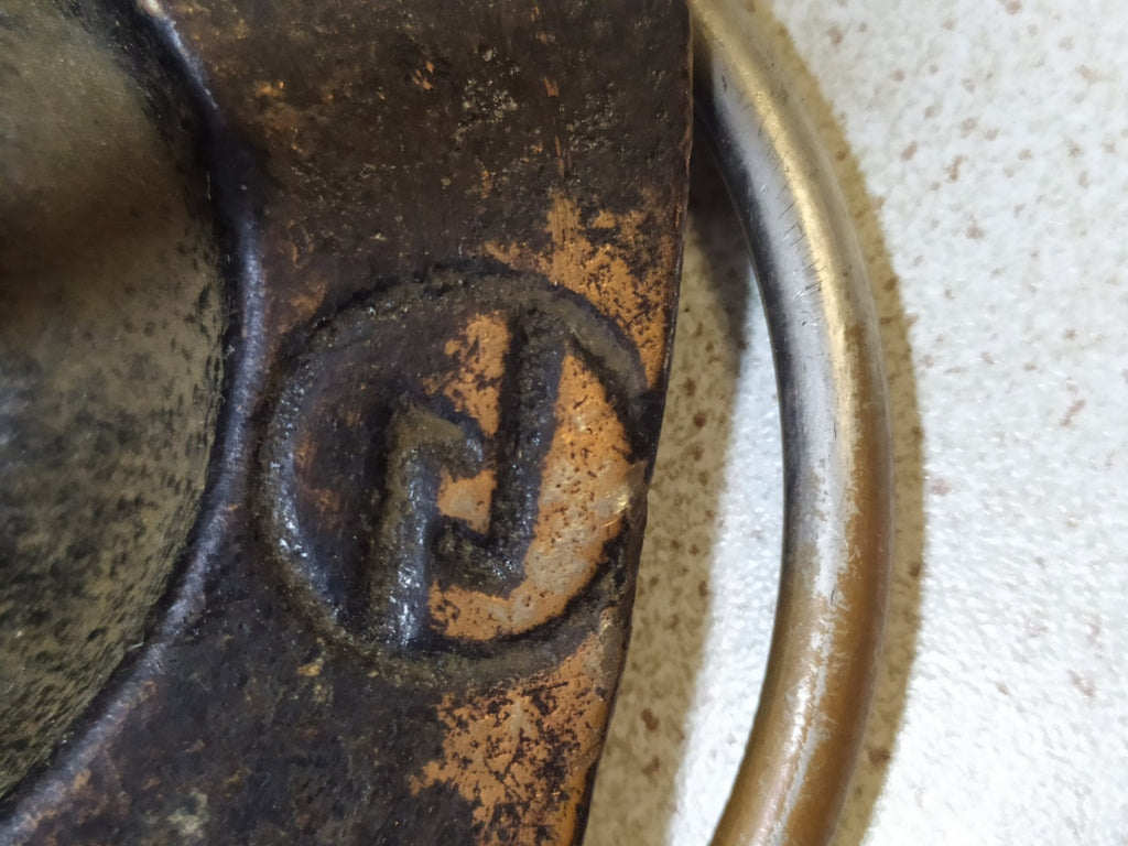 Lion head door pull handle, close-up of the bas-relief lion holding a ring – detail 11