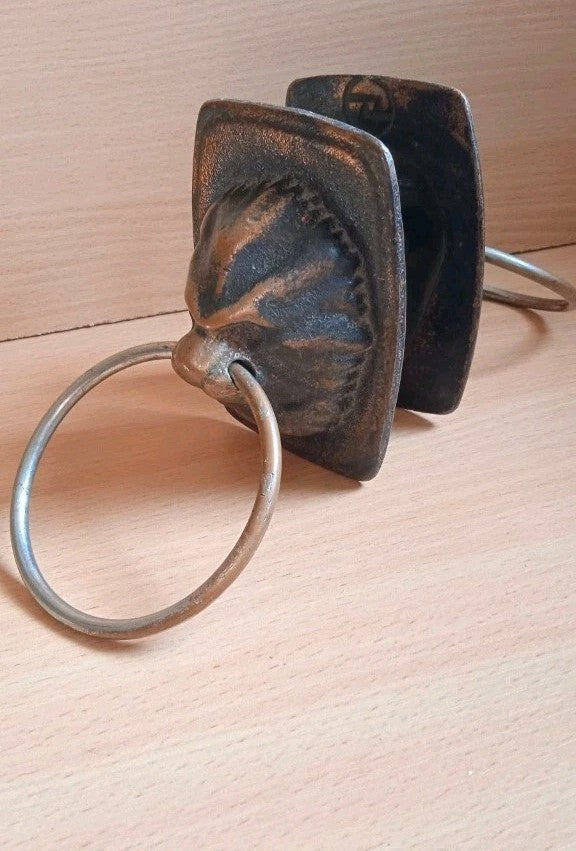 Vintage door hardware from the USSR, threaded rod and bolt mount detail – detail 7