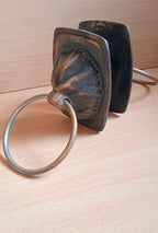 Vintage door hardware from the USSR, threaded rod and bolt mount detail – detail 7