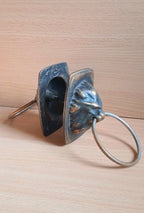 Lion head door pull handle, close-up of the bas-relief lion holding a ring – detail 8