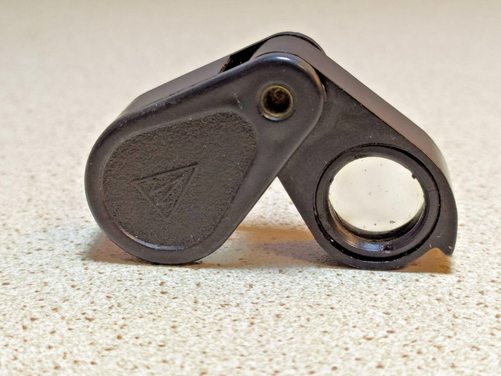 Soviet loupe magnifier 10x, vintage USSR jeweler loupe