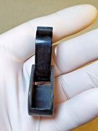 Scratches from use on the glass and case of the Soviet optic – detail 13