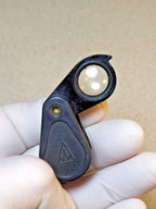 10x loupe lens and case of the vintage magnifying loupe