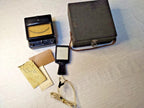 Soviet scientific instrument carrying case with leather handle – detail 10